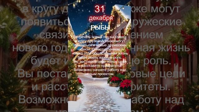 Рыбы прогноз 31 декабря 2024 смотреть онлайн