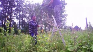 #3 забор из фасадной сетки.
