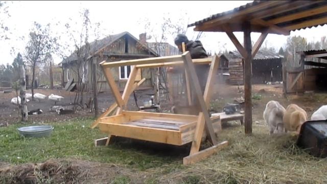 Деревенский парень Антон и новая кормушка | Крестьянский двор | ЛПХ Максимовых | Деревенские будни смотреть онлайн