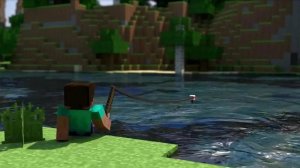 Рыбачим в Minecraft, с модами на рыбалку.