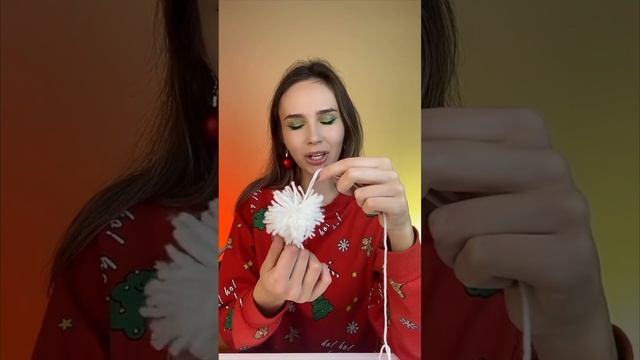 Снеговик из ниток. 🎄