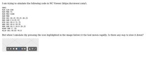 Engineering: G code simulation in NC Viewer for Manufacturing Engineering