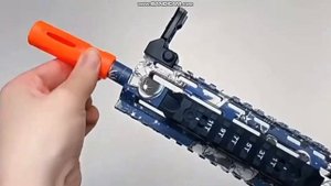 Гидрогелиевый игрушечный автомат М416, стреляющий мягкими водяными пулями орбиз