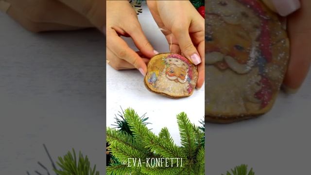 Елочная игрушка из спила дерева своими руками