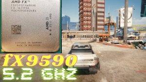 AMD FX9590: Тест в CPU-Z и Cyberpunk2077 FHD Ultra Settings на частоте 5,16ГГц.