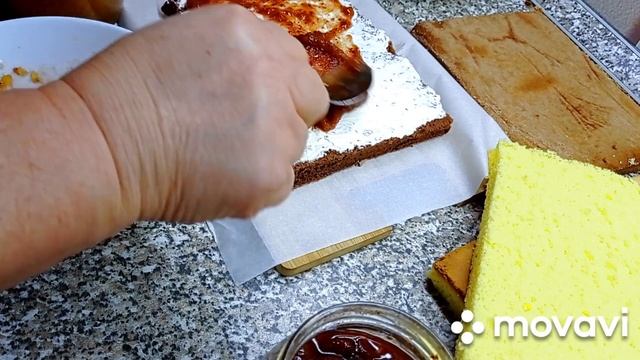 Бисквитный Торт с Кремом из Сгущенки и Масла Рецепт с Пропиткой