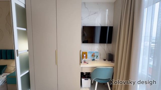Узнайте, как создать крутой интерьер в маленькой квартире в Сочи! 43 м2