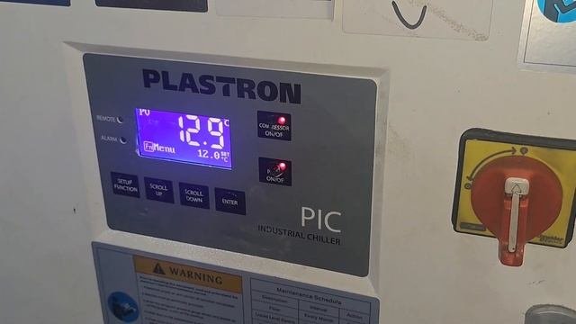 Замена контроллера чиллера Shini  серии Plastron.