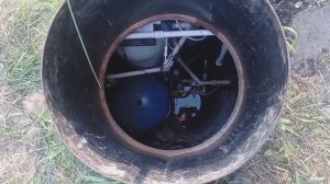 Система очистки воды от железа методом эжекторной аэрации в кессоне