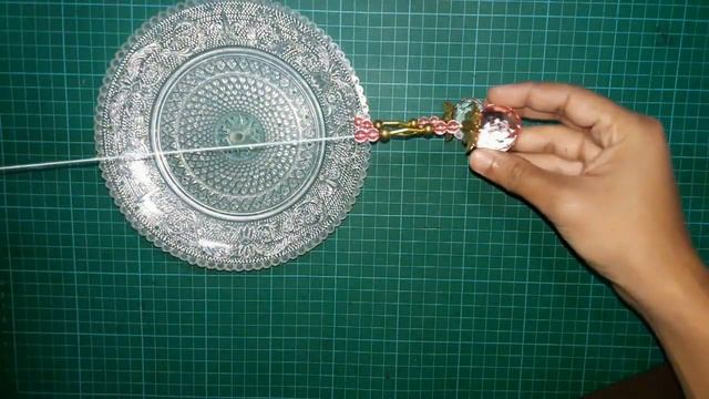 DIY Crystal Chandelier #1 || Pink-Beaded Chandelier || Home Decor Idea || Wall Decor Idea