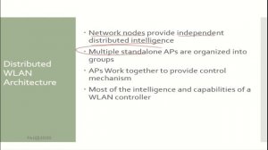 Wireless LAN Architecture