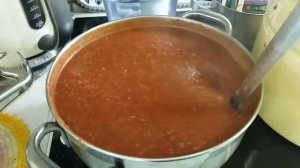 Рецепт томатно-сливового соуса  на зиму у мясу