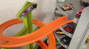 хомяк  проверяет трассу Hot wheels.