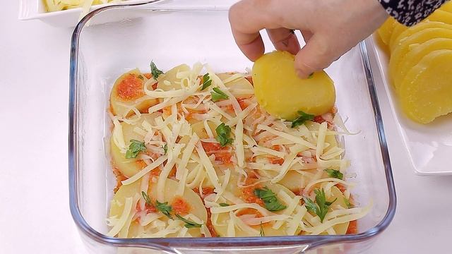 ВСЕГО 3 ИНГРЕДИЕНТА, ЗАПЕКАННЫЙ КАРТОФЕЛЬ С ТОМАТНЫМ СОУСОМ, НЕВЕРОЯТНО ВКУСНО / Maria Cooking