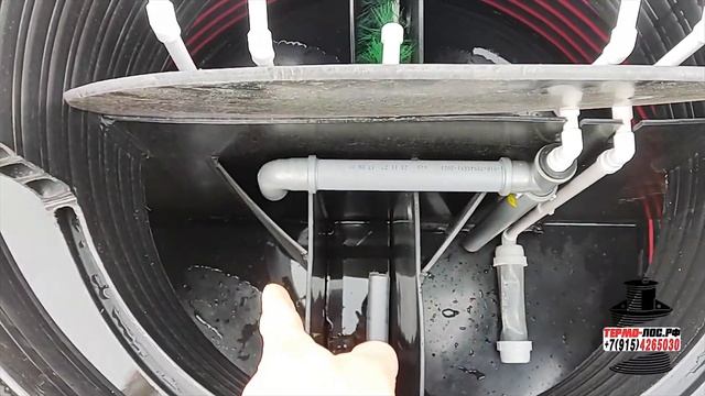 Разрезали септик Термолос авто 2!!! Чтобы оценить толщину стенки и внутреннее устройство станции!