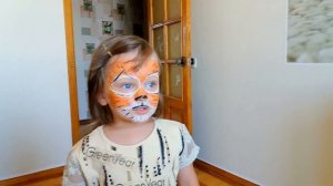 Детский #Боди-арт. ART Body #Tiger for kids #Children's Body Art.