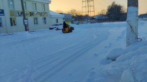 23 декабря 24 г.Уборка снега.Еткуль.