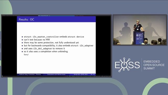 Subsystems with Object Lifetime Issues (in the Embedded Case) - Wolfram Sang смотреть онлайн