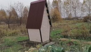 Туалет дачный типа "фиг вам"