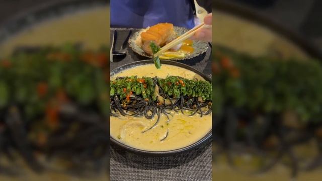 Черная Паста с Беконом и Грибами на Филиппинах 🍝😋 | Cebu
