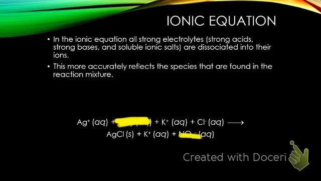Precipitation Reactions