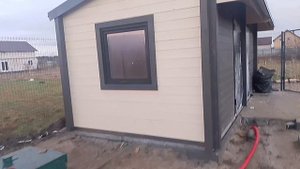 Построили хоз.блок 6*3м² из МиниБруса п.Куликово. Финал.Тел.8-931-603-32-19