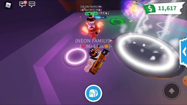 Mega Ghost Bunny in Adopt Me Roblox with Neon Family By Pinoy Family Plays смотреть онлайн