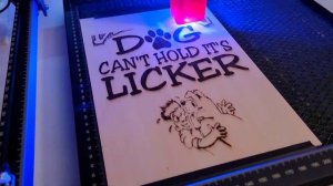 Creating a sign on my new Sculpfun S30 Pro