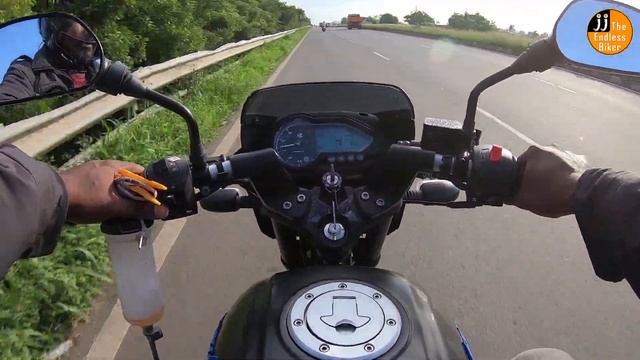 Bajaj Pulsar 125 NEON BS4 || REAL WORLD MILEAGE TEST || CITY & HIGHWAY смотреть онлайн