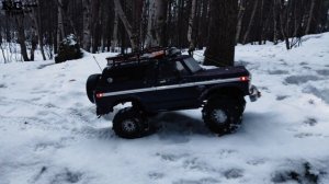 TRAXXAS TRX4: Ford Bronco&Jeep Cherokee пontinuation of the forest walk(Продолжение лесной прогулки)