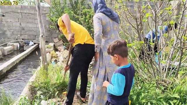 Trying to make a living: Working in fisheries to earn money by grandmother