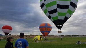 Radio controlled Hot Air Balloon event with Skyler, Balloon Fiesta Park, very cool and infomative