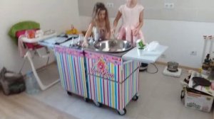 делаем фигурную сахарную вату!!!!!