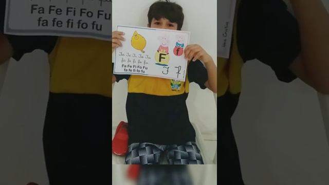 Olha minha lição online sobre a letra F ... do fa de ti fo fu смотреть онлайн
