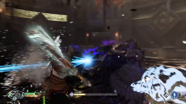 God of War (PS4) - Valkyrie Gunnr Boss Fight смотреть онлайн
