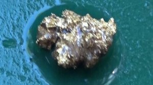 Отмыл в реке Золотой самородок!