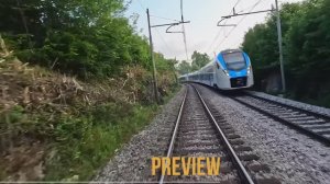 Из Любляна в Копер (Словенская железная дорога), вид машинистов поезда в формате 2K 60fps HDR