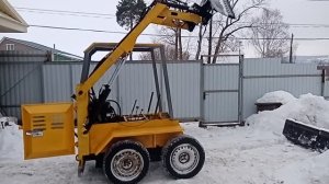 обзор бортоповоротного мини погрузчика.