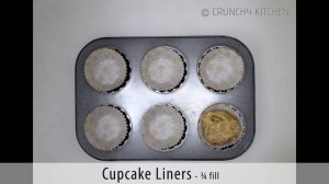 Eggless Banana Walnut Muffins / Banana Nut cupcake