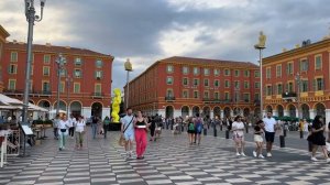 🇫🇷 Nice Night Walk🌃💗/Приморская столица Французской Ривьеры👍⭐ Июль 2023 г.