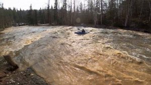 Сплав на пакрафте в паводок. Река Суенга. Новосибирская область. Май 2023
