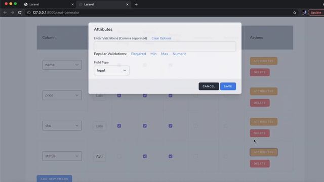 Add / Edit Dialog using Tall Crud Generator Package смотреть онлайн