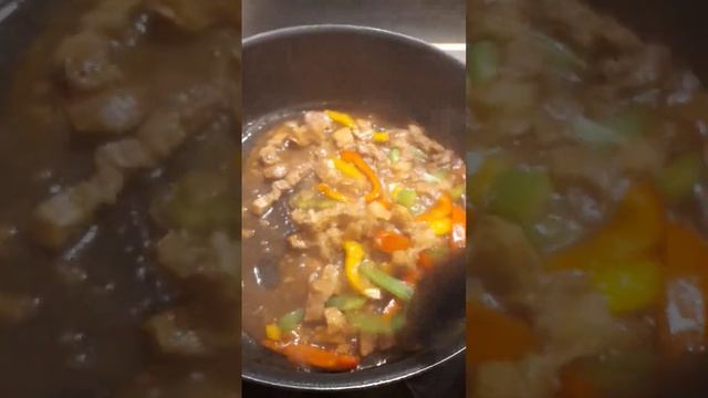 Pork meat with bell pepper in oyster sauce #share #cooking #viral #dinner #food