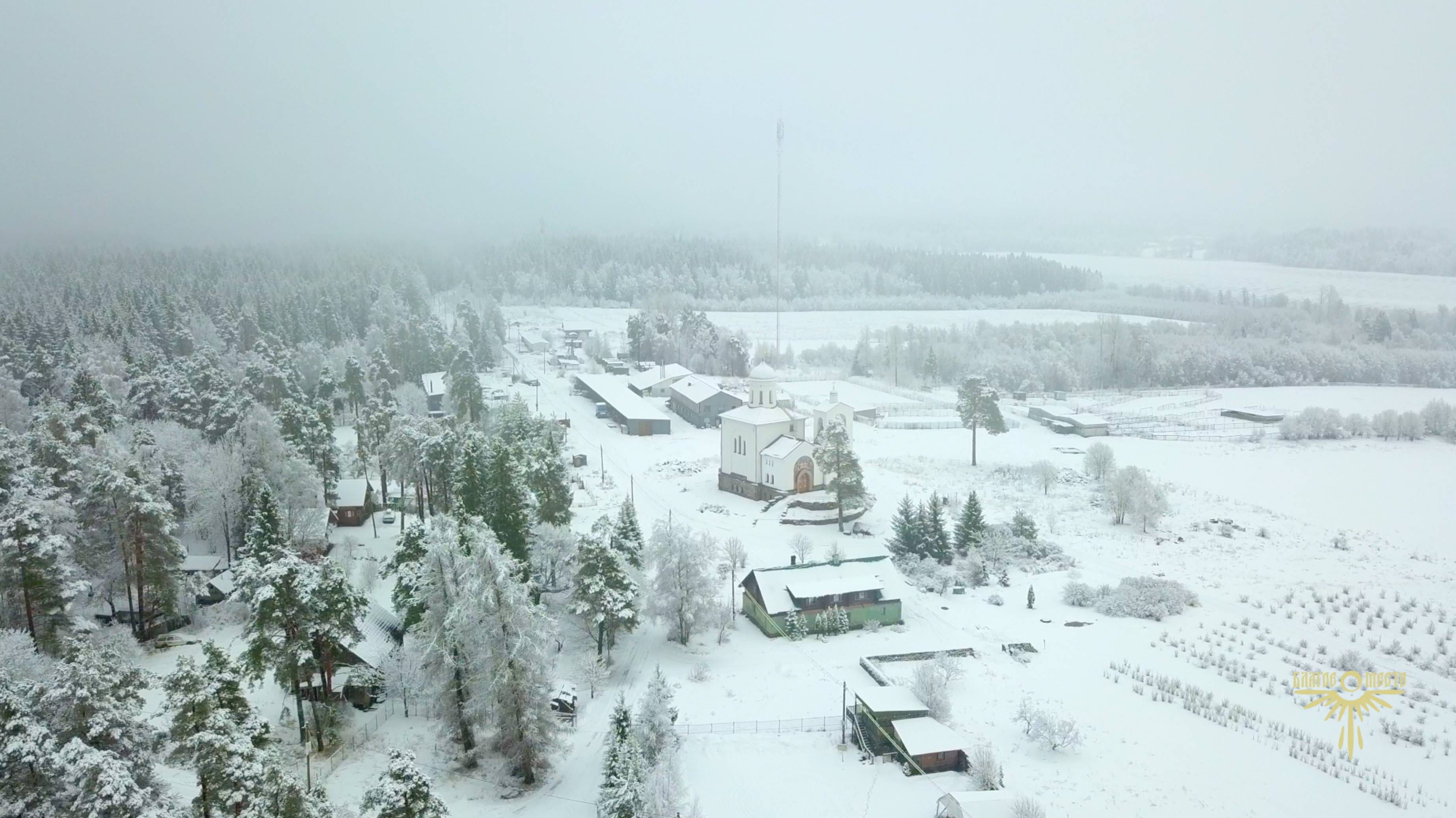 Снег над усадьбой ❄ Видеозарисовка