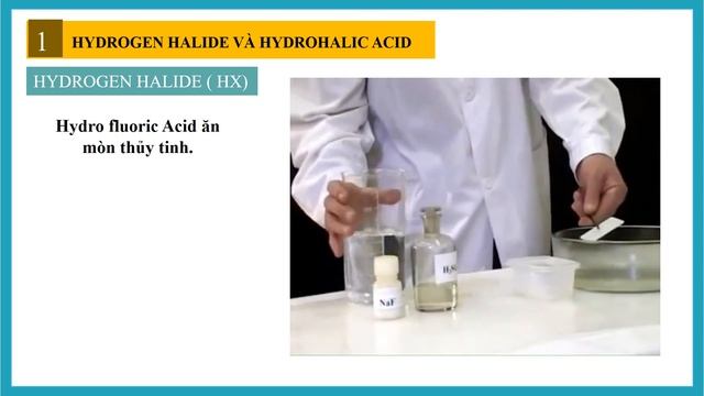 Giáo án Powerpoint Bài 18: Hydrogen halide và hydrohalic acid GA điện tử Hóa học 10 Cánh diều