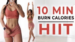 10 Min HIIT to burn calories | Standing Full Body Workout - No Equipment
