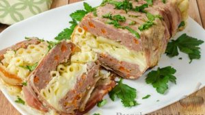 "Проза" макарошек и фарша с аппетитным "сюжетом". МЯСНАЯ ЗАПЕКАНКА С МАКАРОНАМИ.