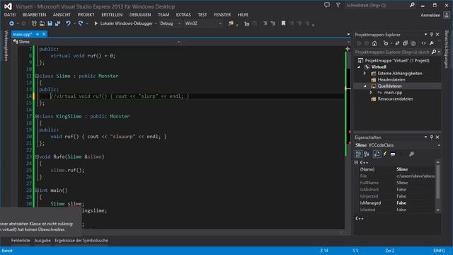 Abstrakte Klassen und virtuelle Funktionen - C++ Tutorial смотреть онлайн