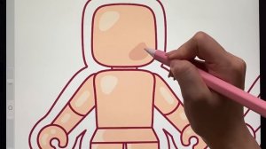 (eng) ASMR 로블록스 블라인드백 만들기 💖 Roblox Blind Bag 💕 블라인드백 paper diy 🤍 아이패드 드로잉