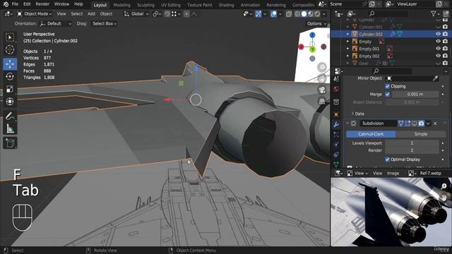 5. Modeling the F15 Jet Wings - Part 2